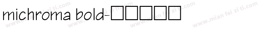 michroma bold字体转换